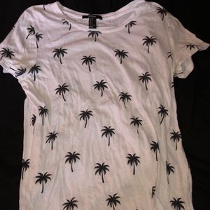 F21 palm tree tee